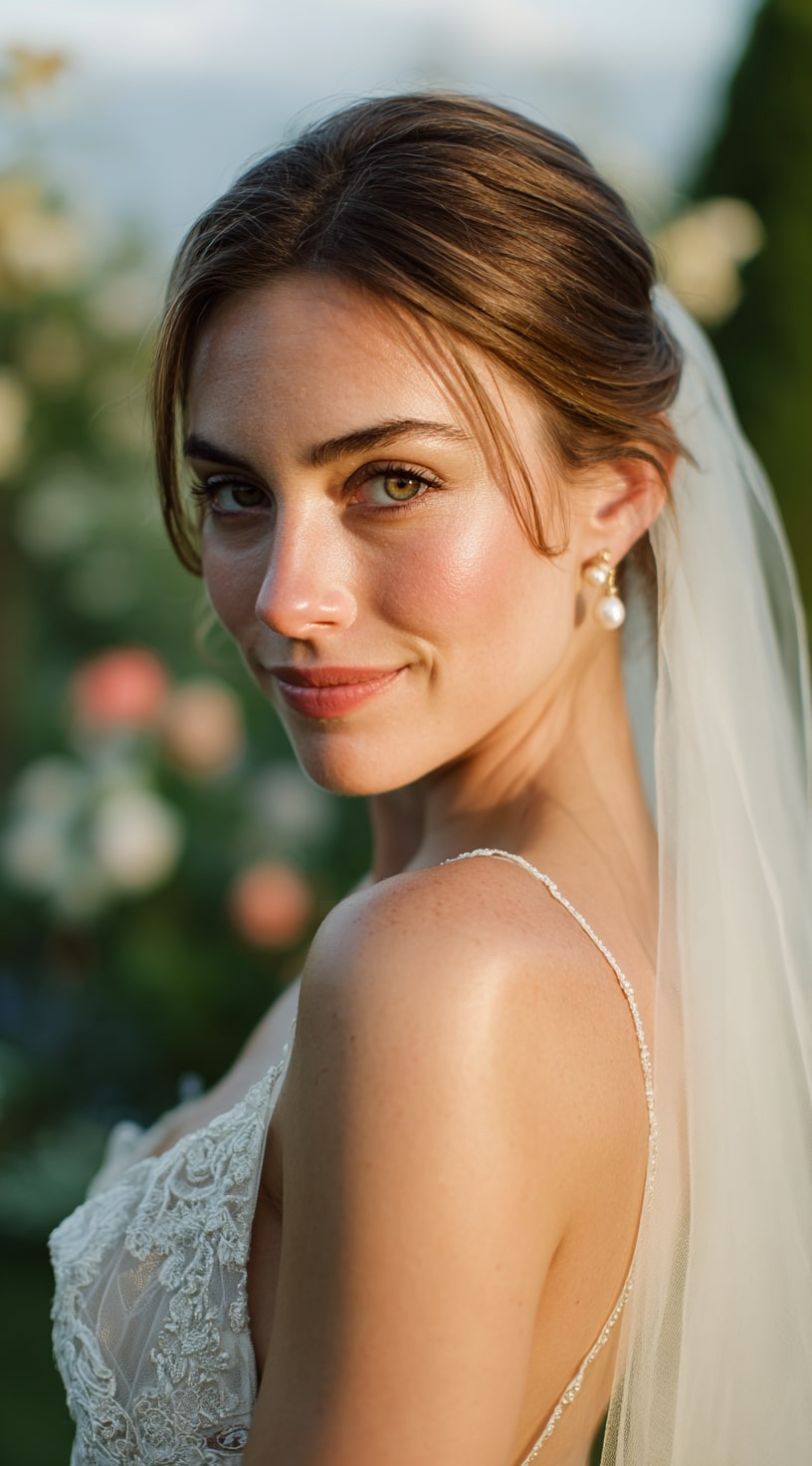 Classic Low Bun with Soft Layers