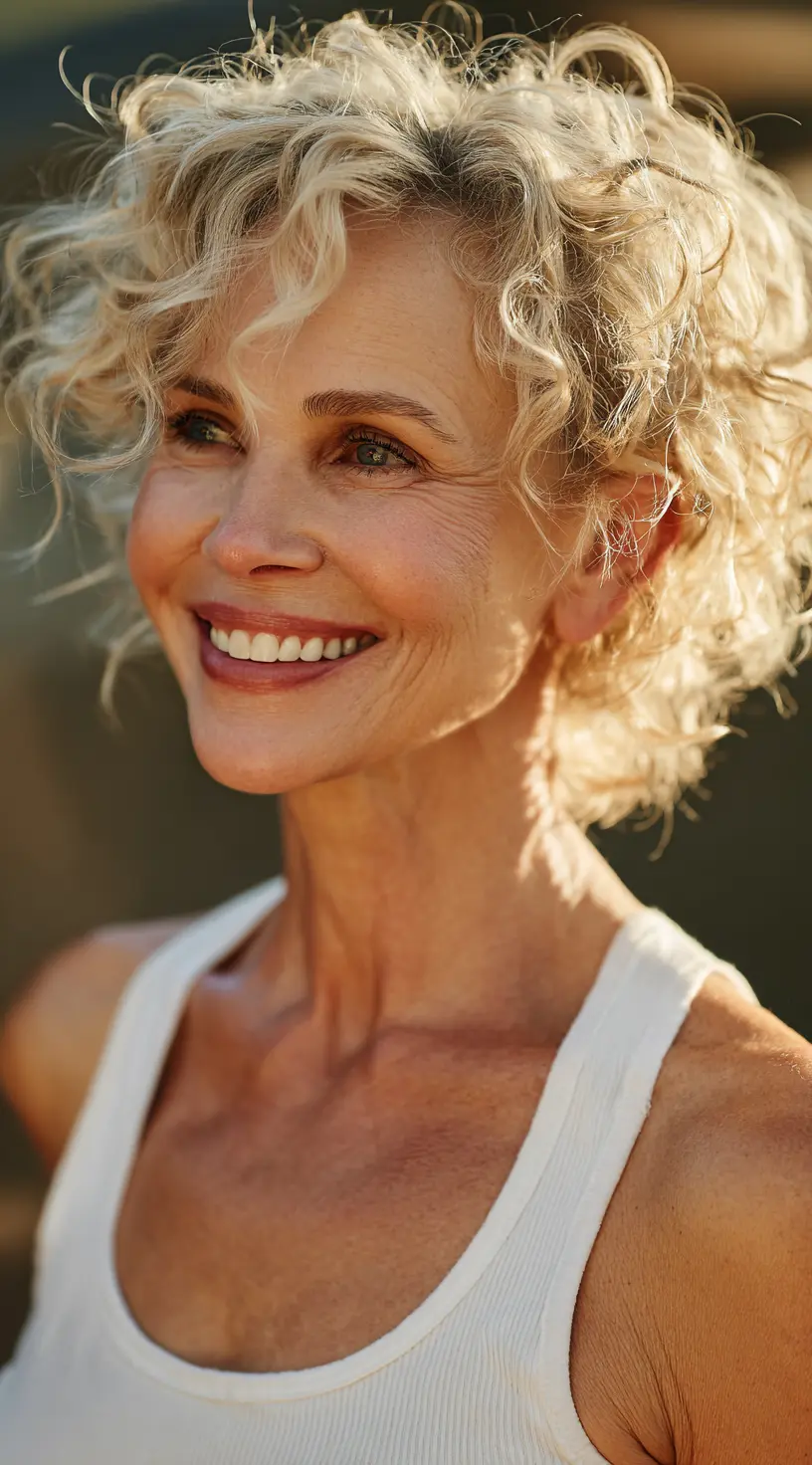 Bouncy Layered Curls for a Youthful Glow