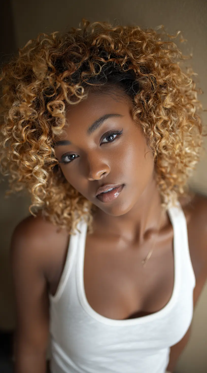 Honey Butter Balayage for Protective Styling