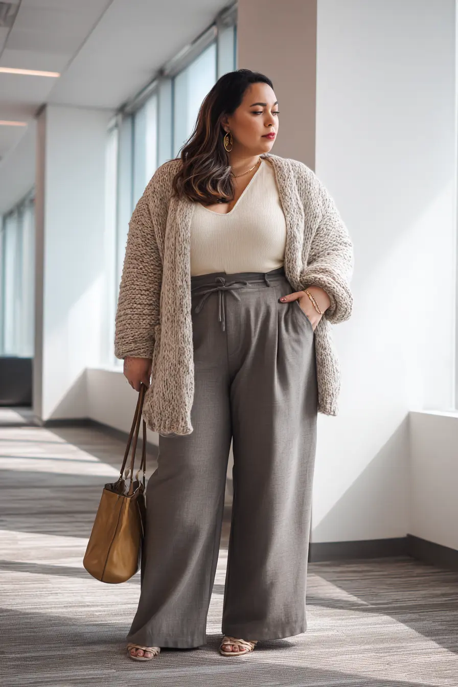 Cozy Neutral Layers for Winter Workdays