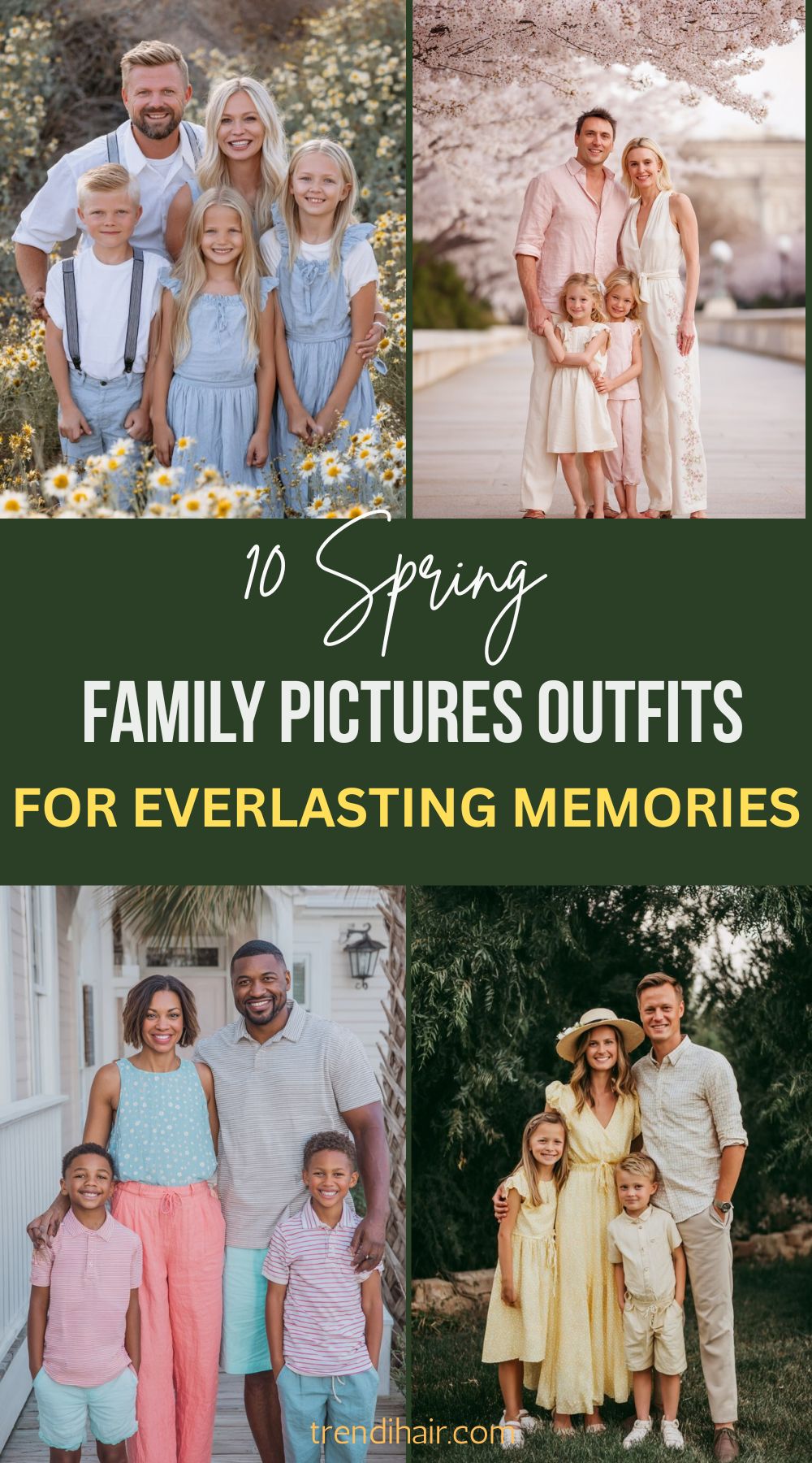 10 Spring Family Pictures Outfits For Everlasting Memories