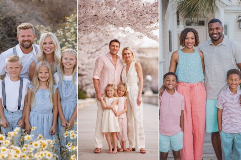 10 Spring Family Pictures Outfits For Everlasting Memories