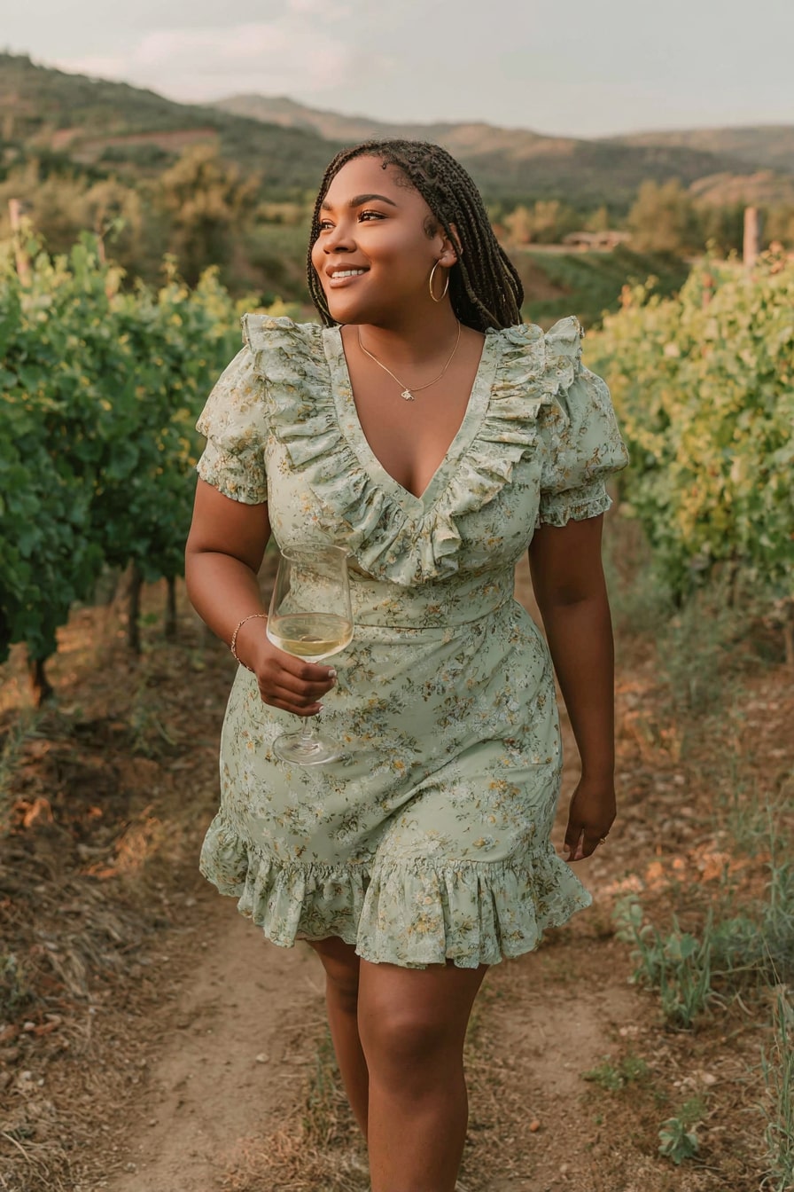 Embroidered Boho Dress + Warm Terracotta Hue