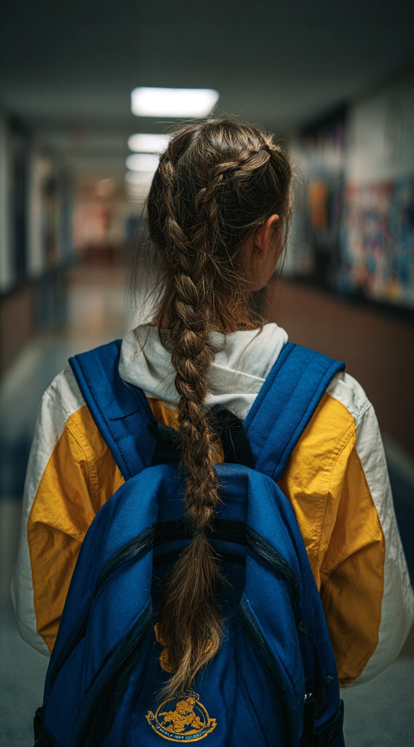 Casual Rope Braid Ponytail Style