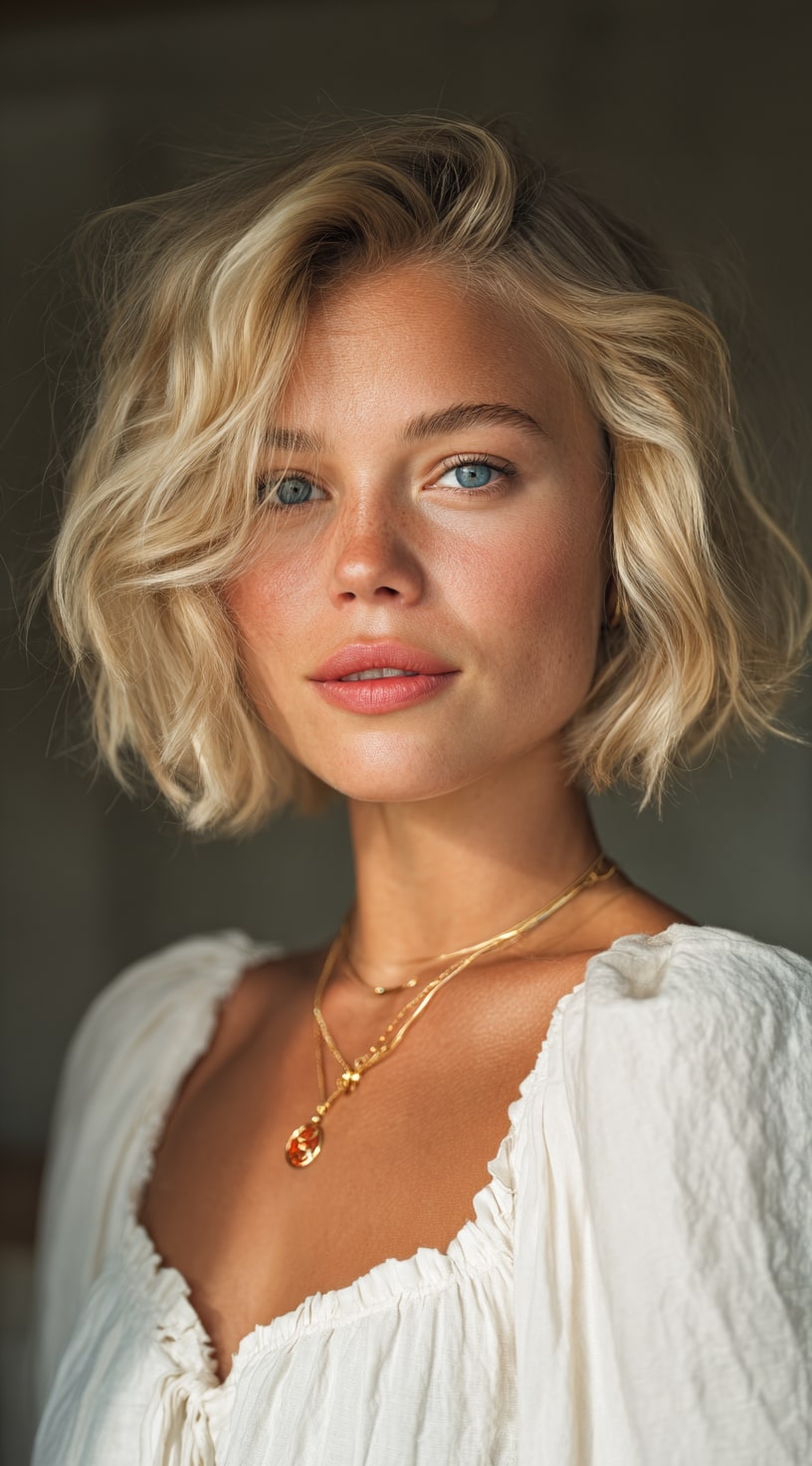 The Graduated Layered Blonde Bob