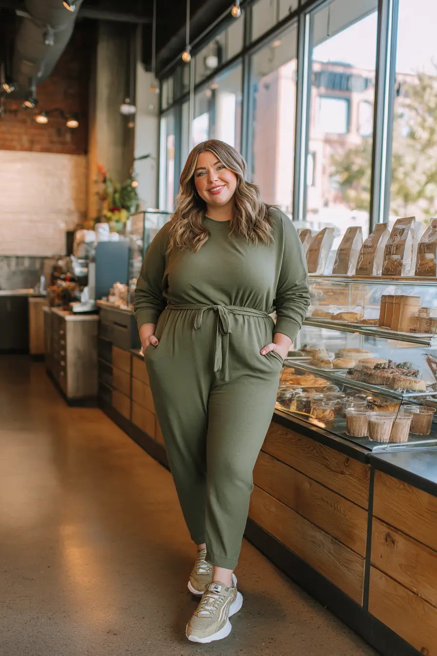 Long Sleeve Lounge Set with Tie Waist Detail