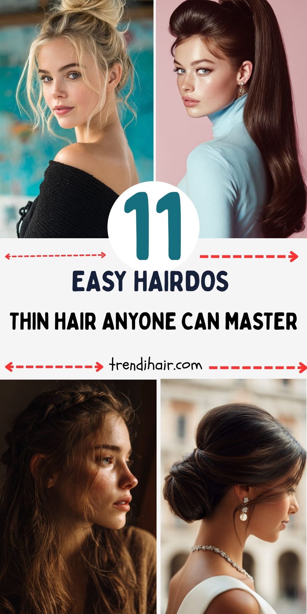 11 Easy Hairdos for Thin Hair Anyone Can Master in Under 5 Minutes