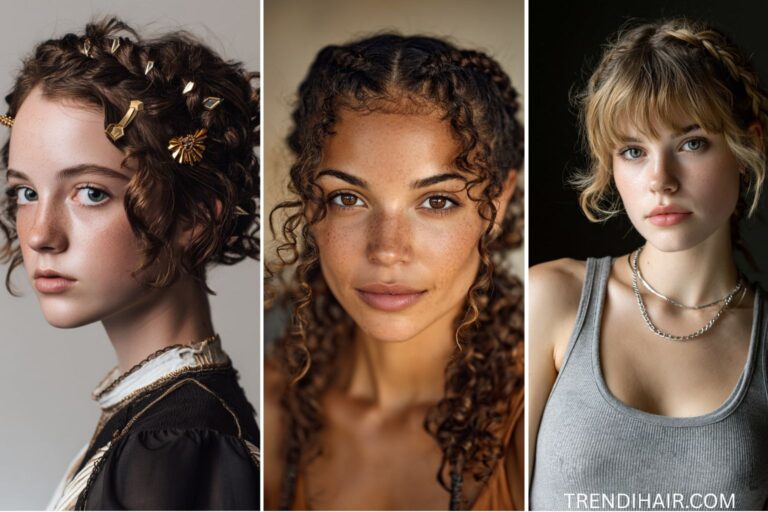 11 French Bob Curly Hairstyles with Braids