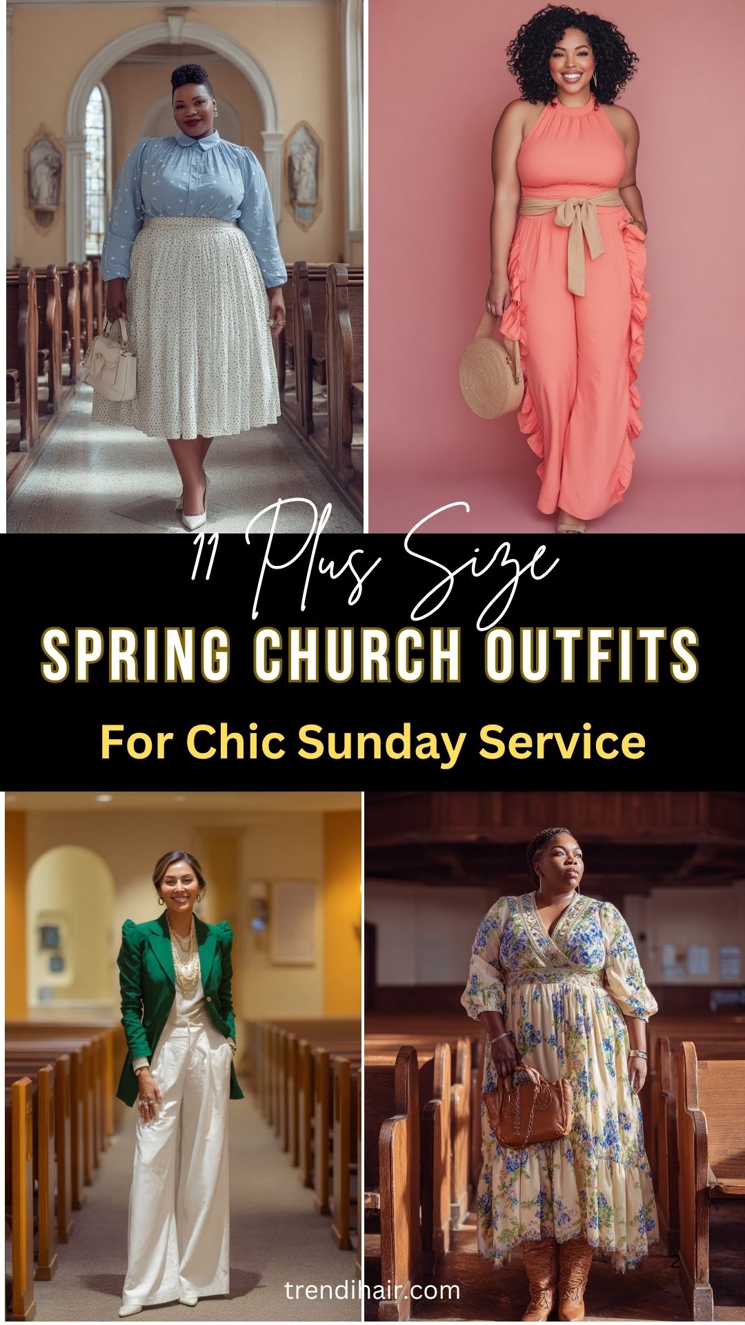 11 Plus Size Spring Church Outfits For Chic Sunday Service