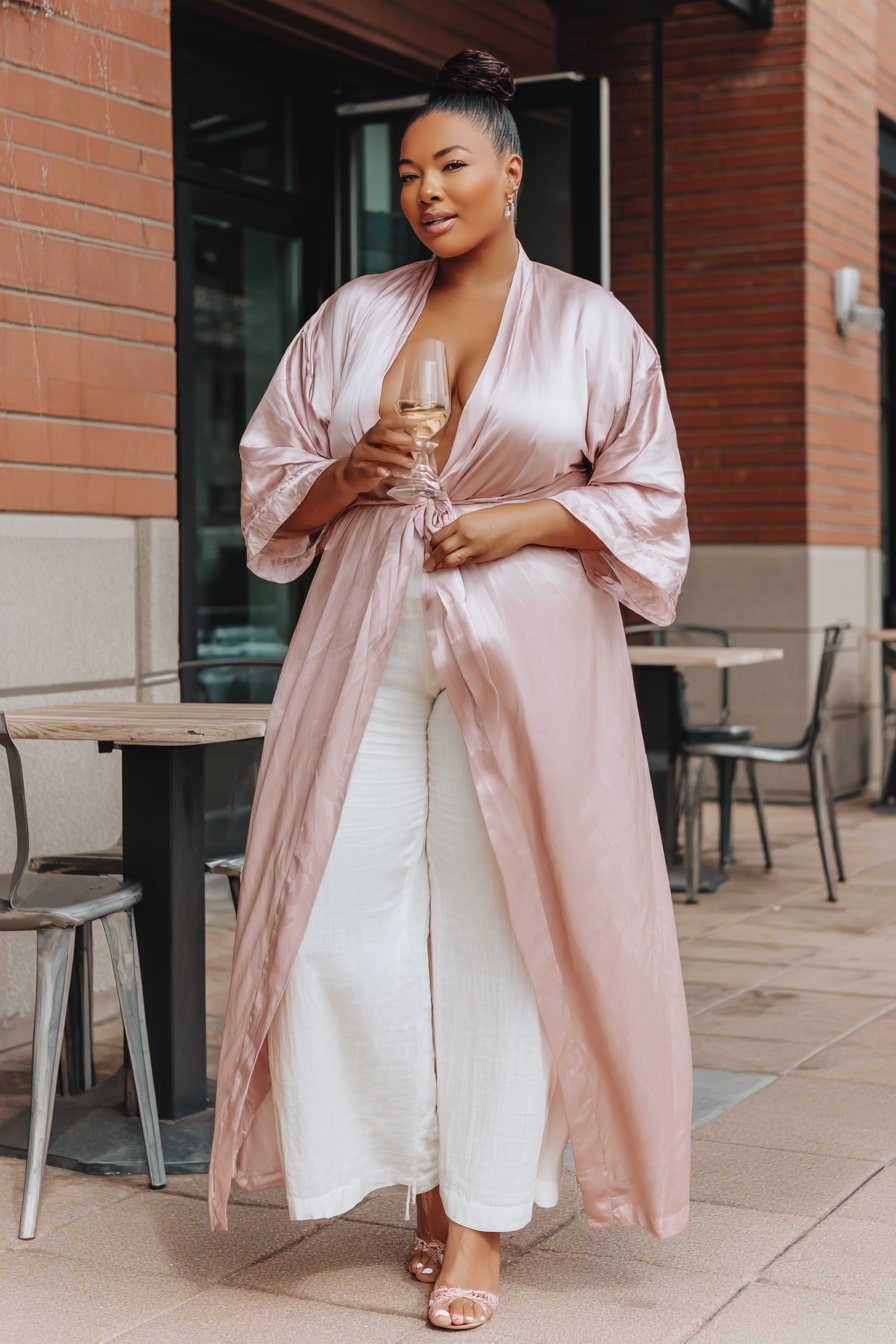 Sage Blazer + Wide-Leg Trousers