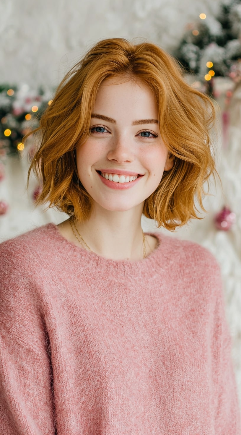 Strawberry Blonde Layered Wig Sweet Charm