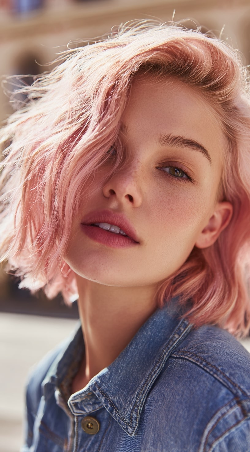 The Feathered Blonde Bob with Soft Layers