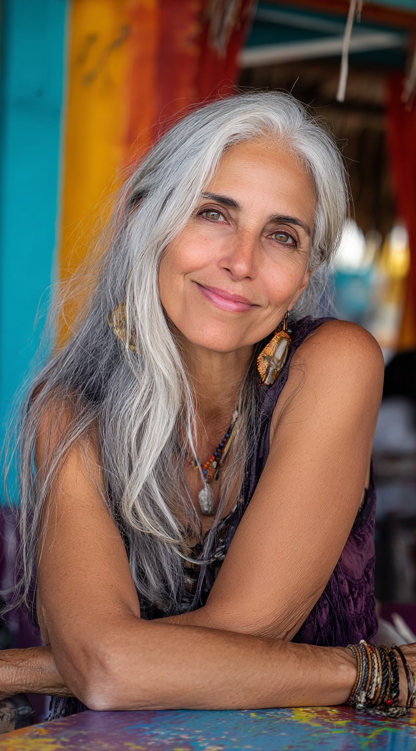 Long Tousled Layers with Natural Flow