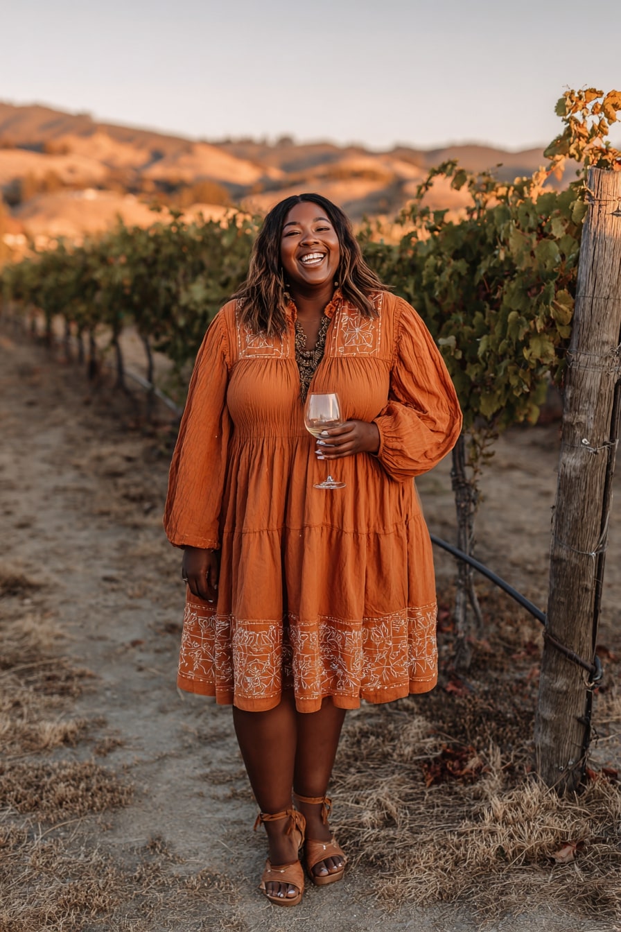 Off-Shoulder Ruffle Dress + High-Low Hem