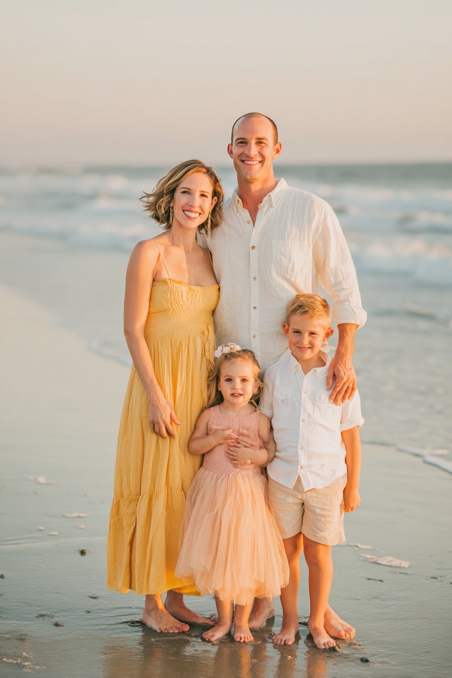 Sunrise Yellow and Coral Charm