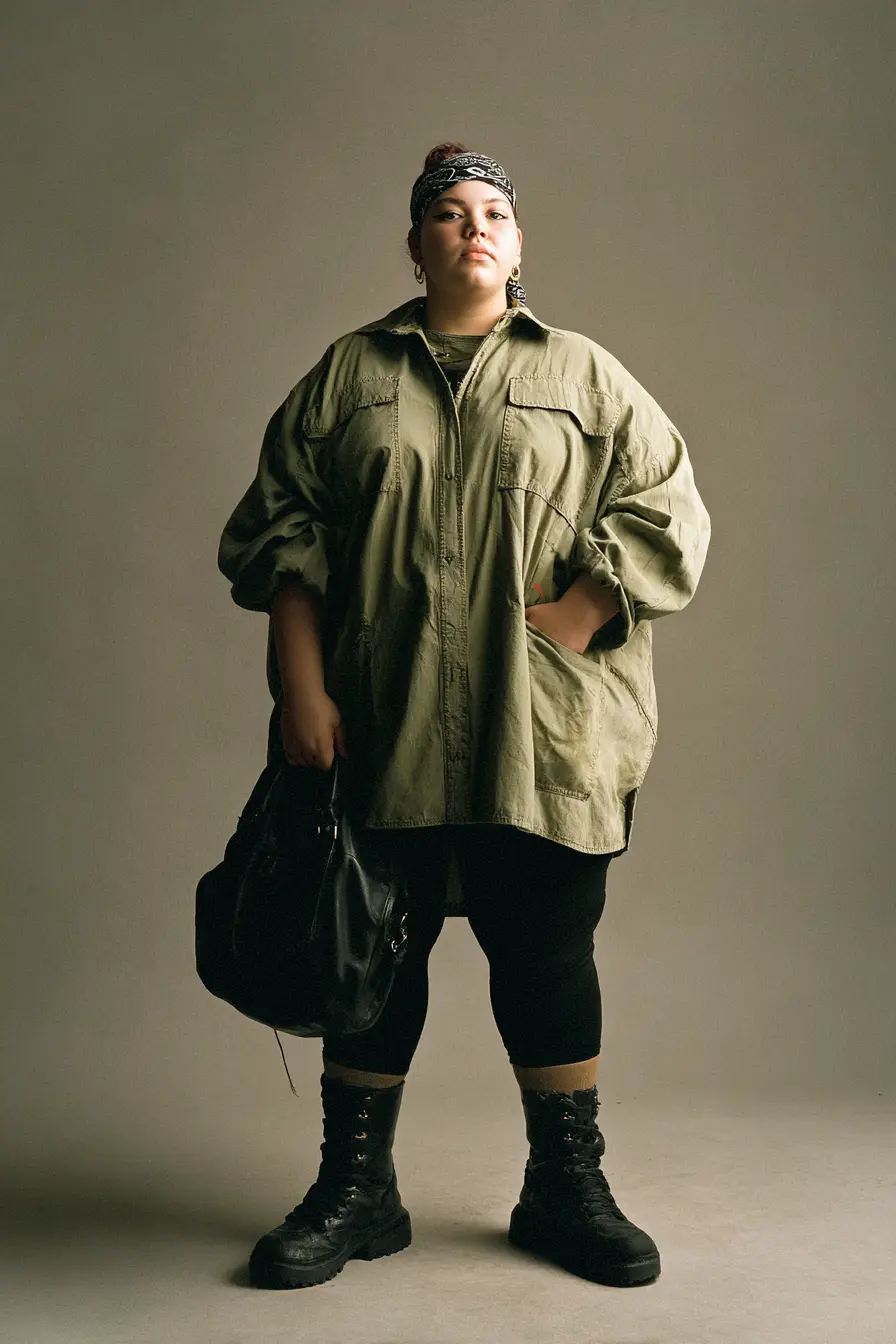 Utility Shirt with Thermal Leggings