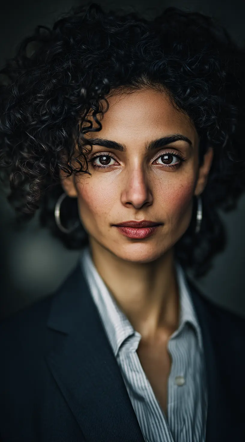 Walnut Brown Shadow Roots for Curly Hair