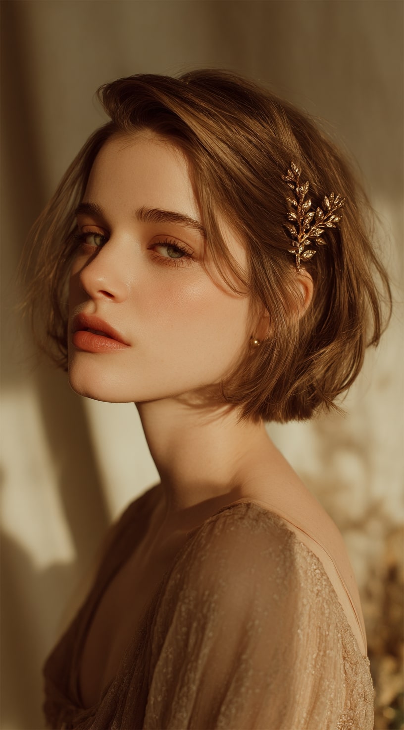 Bob with Side-Swept Bangs