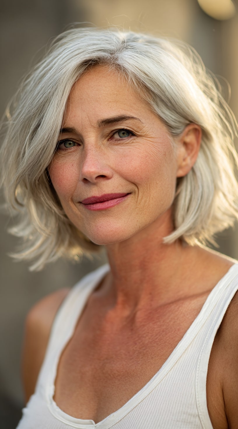 Long Bob with Face-Framing Layers