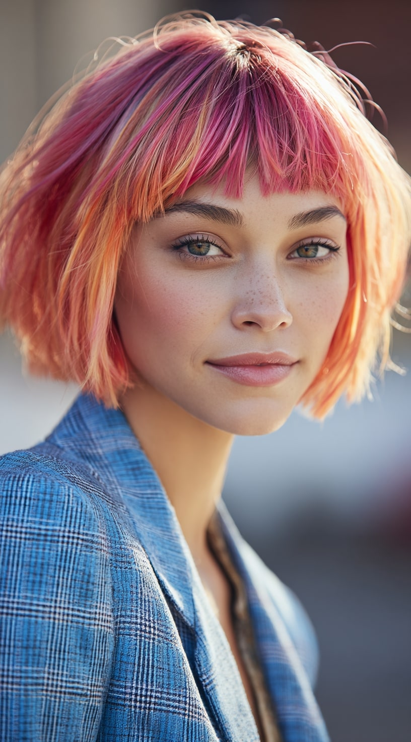 The Honey Blonde Bob with Face-Framing Layers