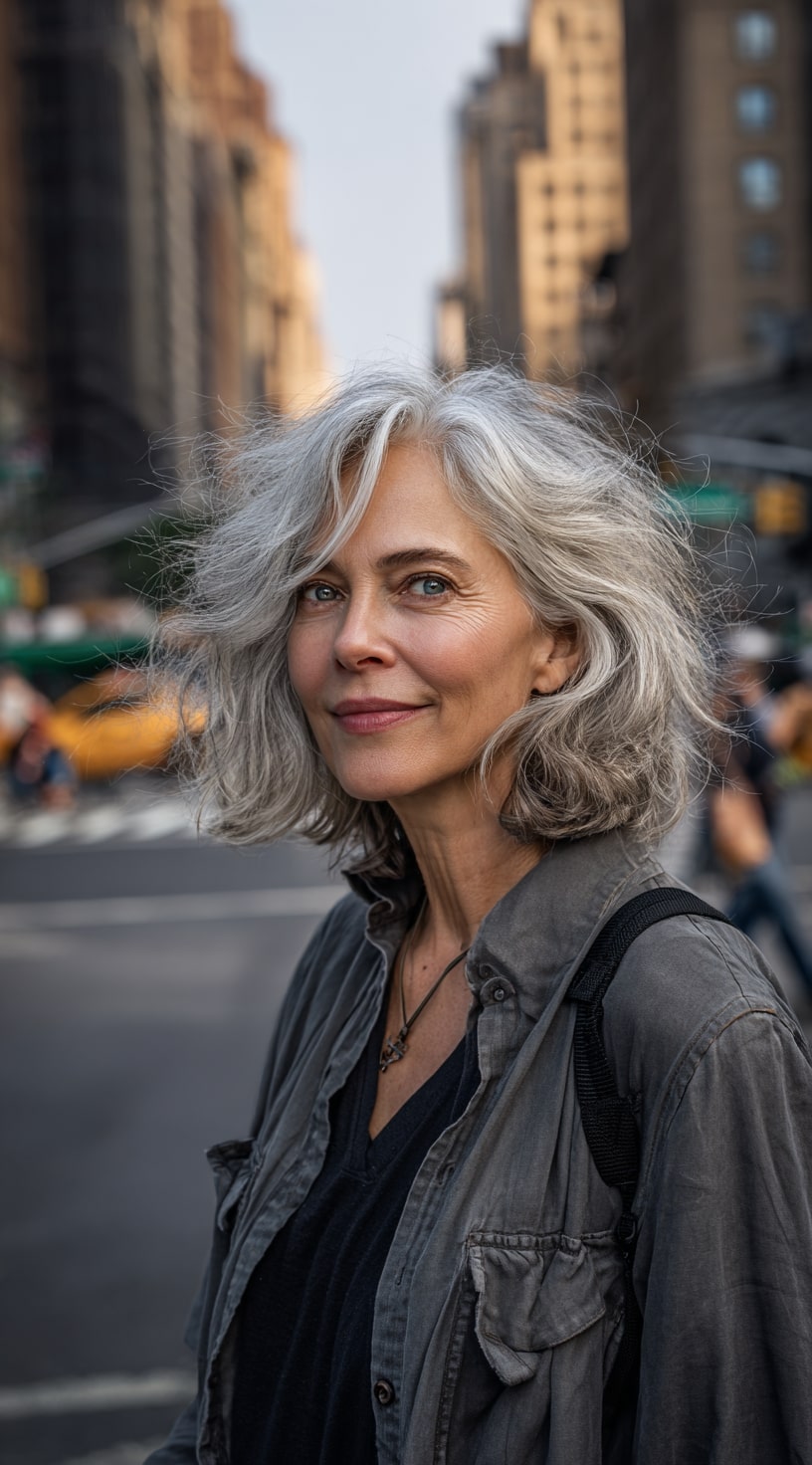 Long Layered Shag with Windswept Texture