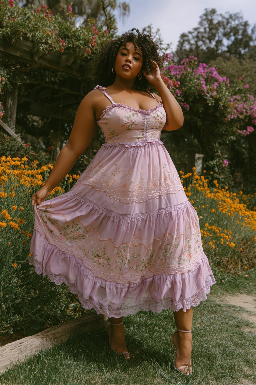 Tiered Sundress + Delicate Straps