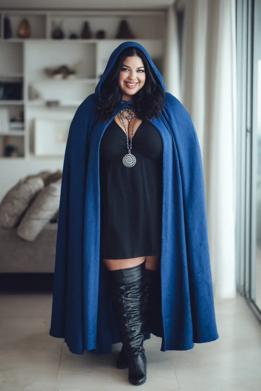 Enchanted Cape with Fitted Dress