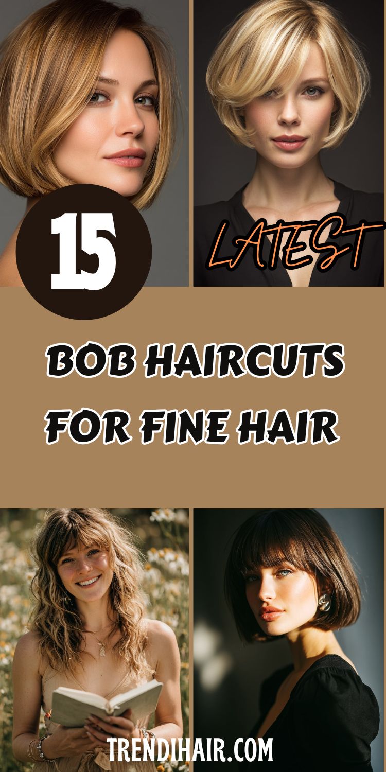 15 Latest Bob Haircuts for Fine Hair
