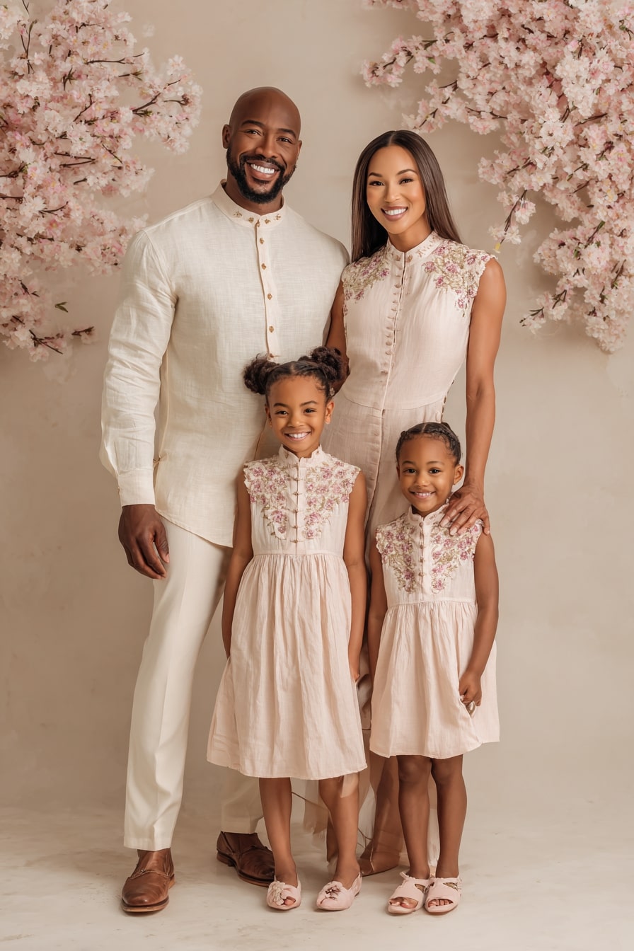 Cherry Blossom Neutrals for Family Harmony