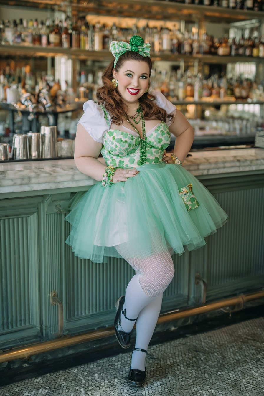 Clover Bustier Top + Layered Tulle Skirt