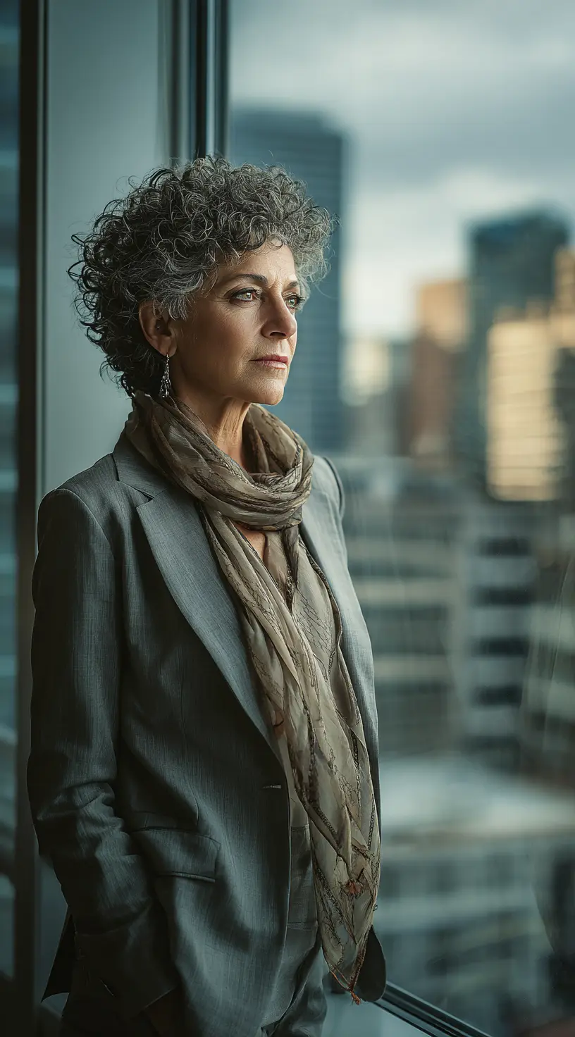 Angular Layer Curls + Crown Volume