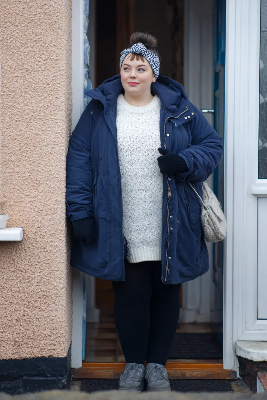 Down Parka With Cozy Winter Basics