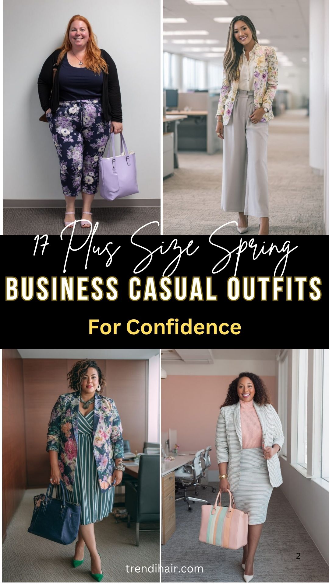 17 Plus Size Spring Business Casual Outfits For Confidence