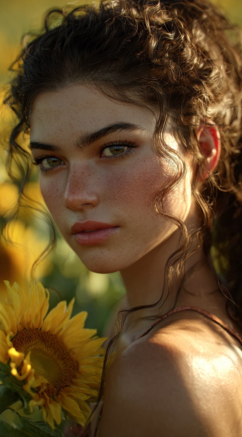 Sunflower Power Ponytail