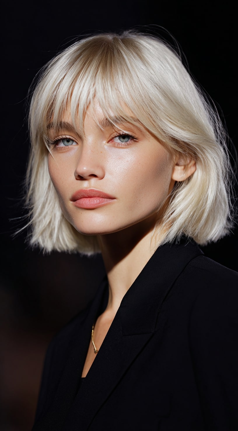 The Chunky Highlight Blonde Bob
