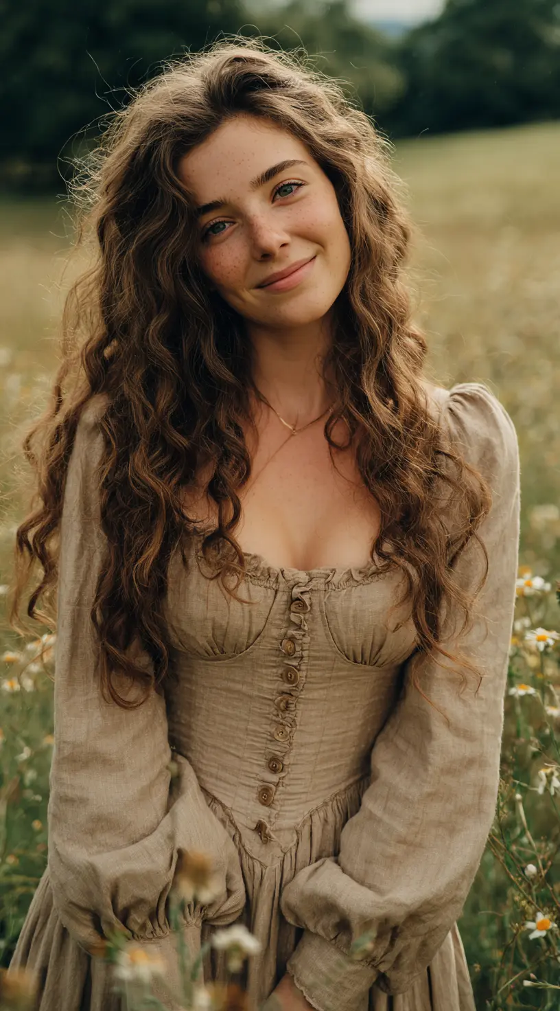 Caramel Ribbon Highlights on Loose Waves