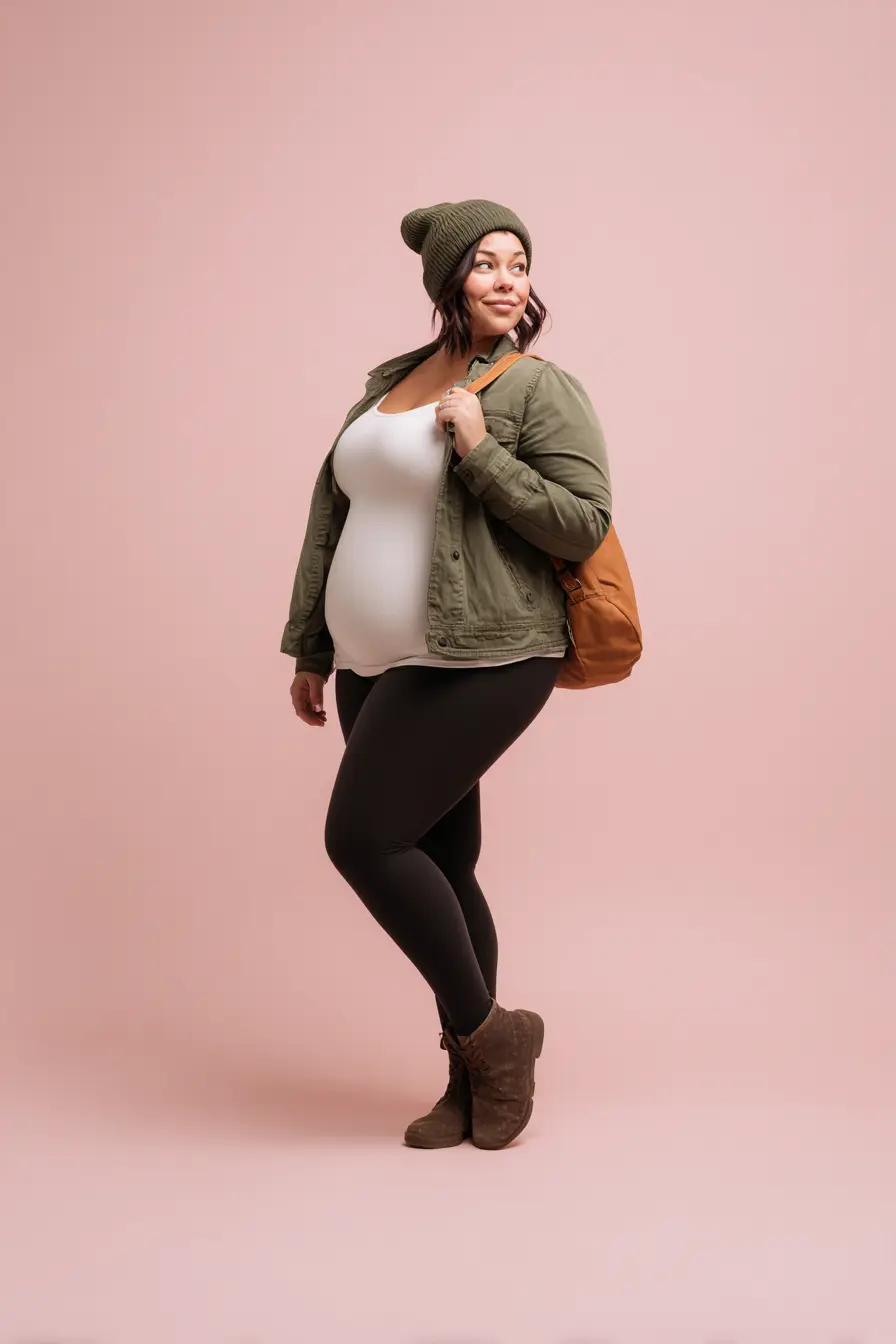 Military Jacket with Cozy Layers