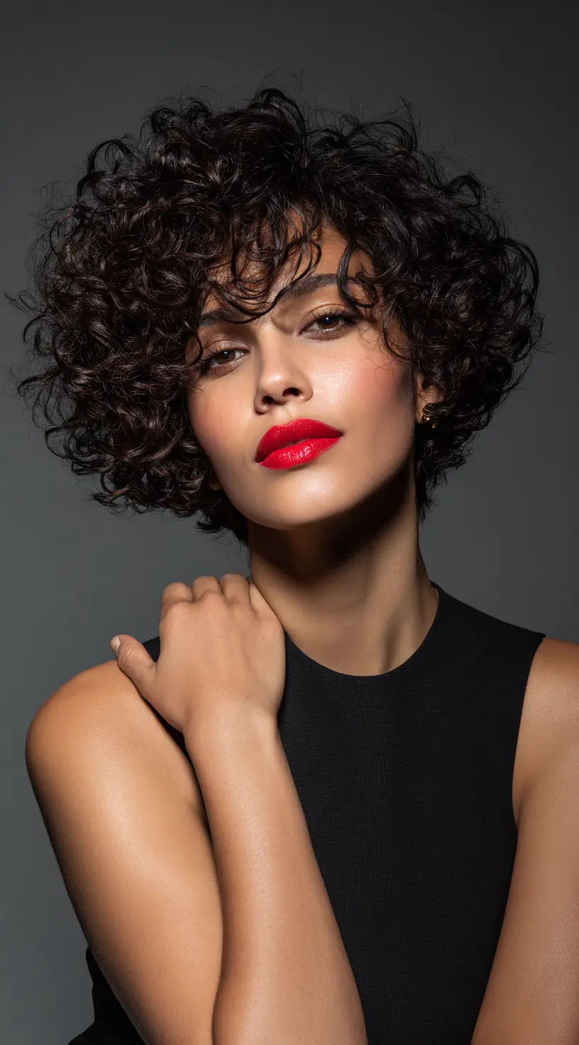 Bold Statement Curly French Bob