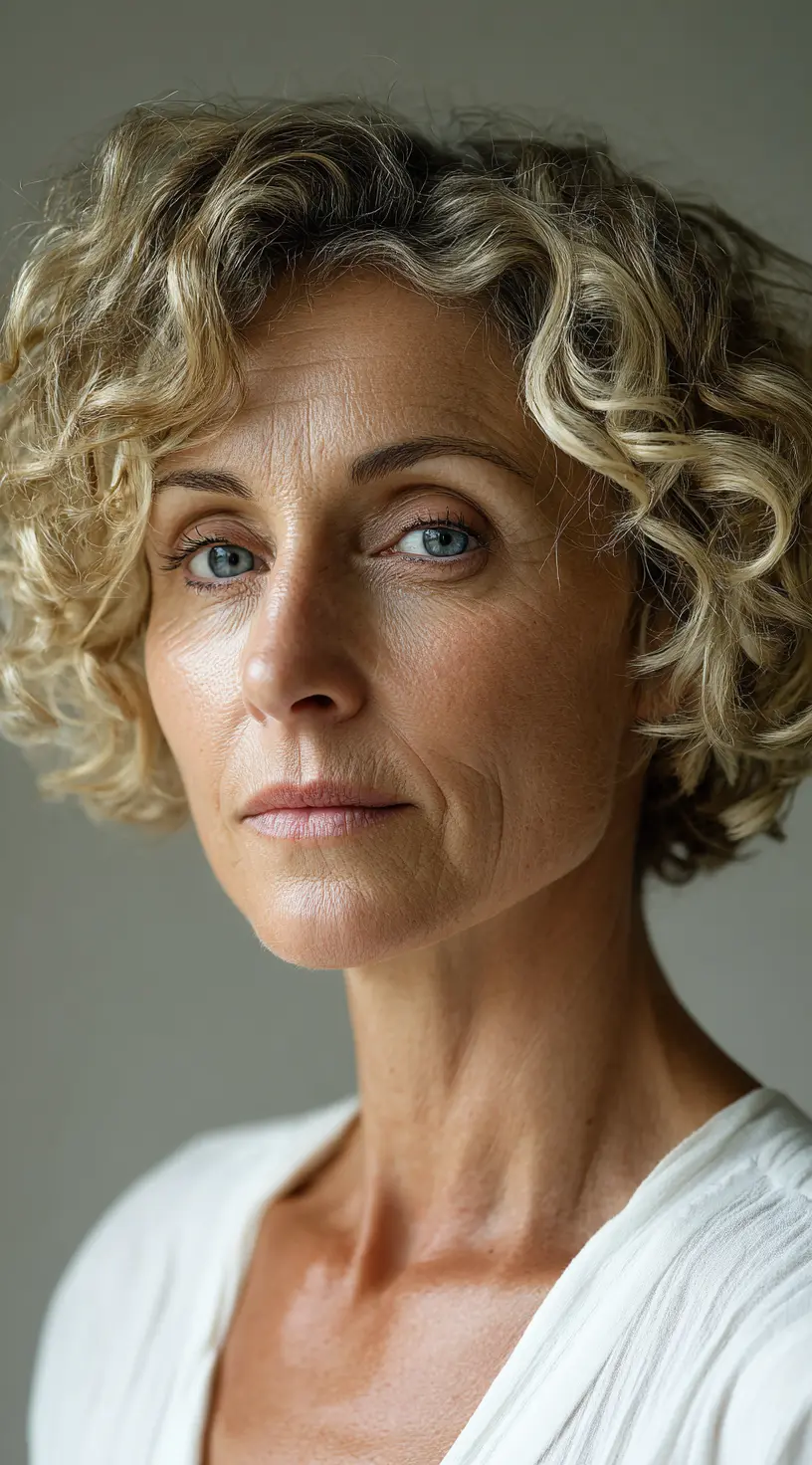 Curly Side-Part Style for a Flattering Look