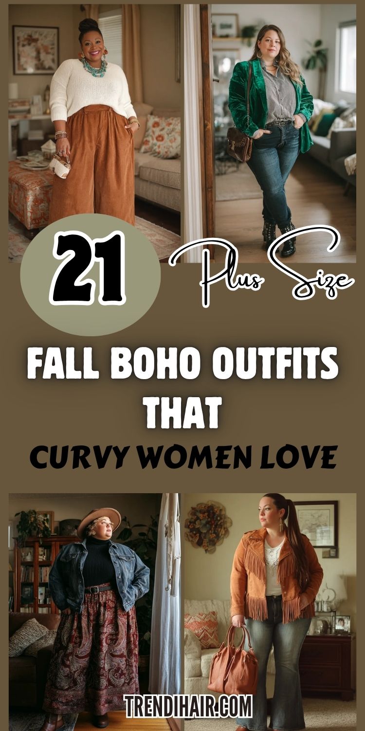21 Plus Size Fall Boho Outfits That Curvy Women Love