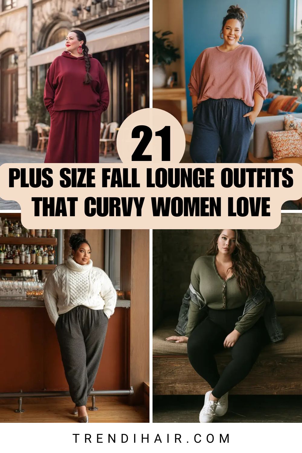 21 Plus Size Fall Lounge Outfits That Curvy Women Love