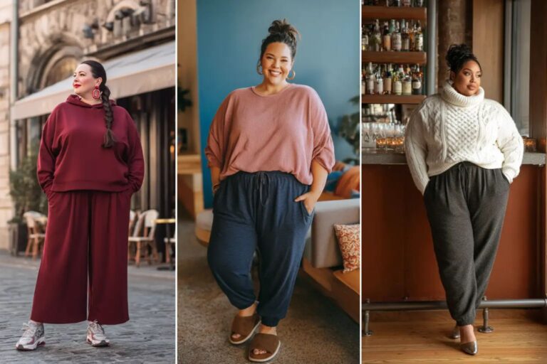 21 Plus Size Fall Lounge Outfits That Curvy Women Love