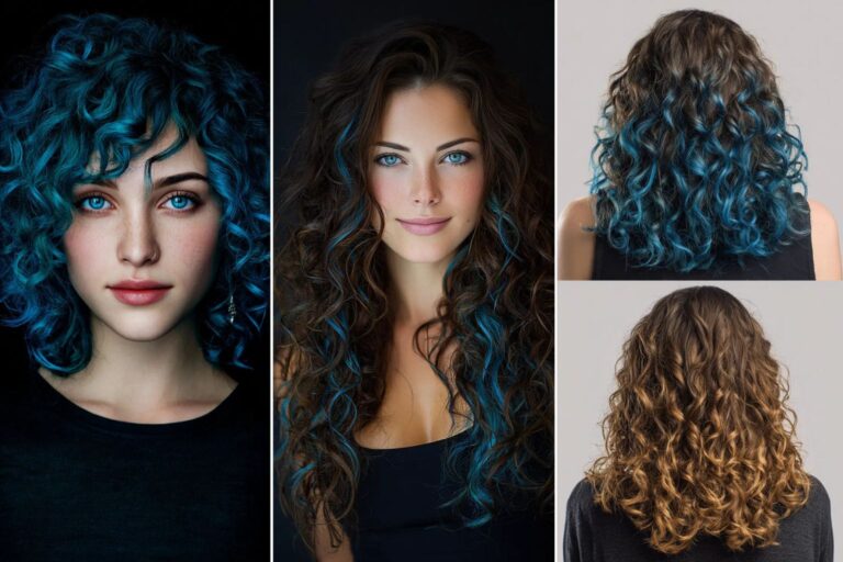 23 Electric Blue Balayage Ideas for Curly Hair – Ocean Dreams