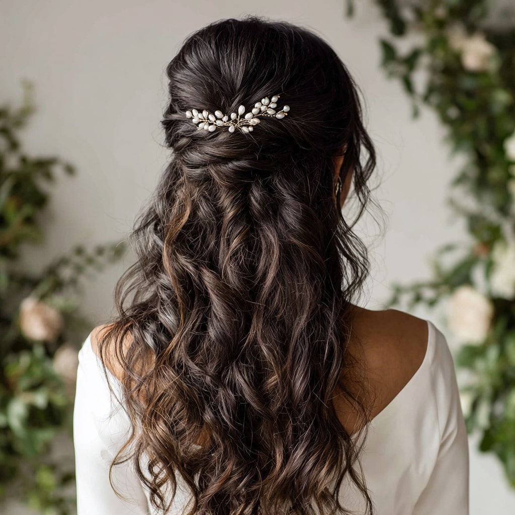 Half-Up Half-Down with Soft Romance