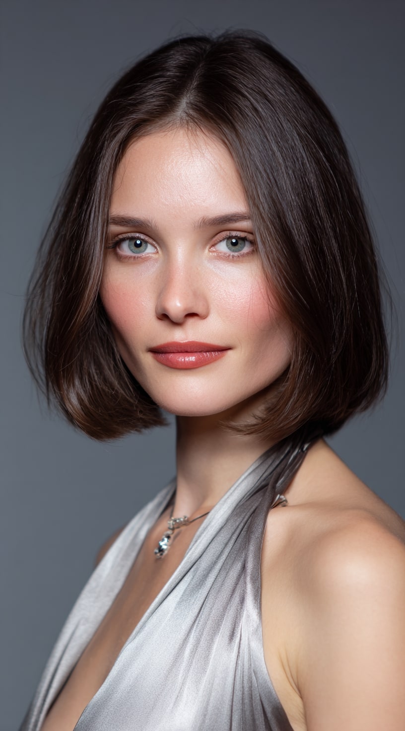 Medium Length Layered Inverted Bob