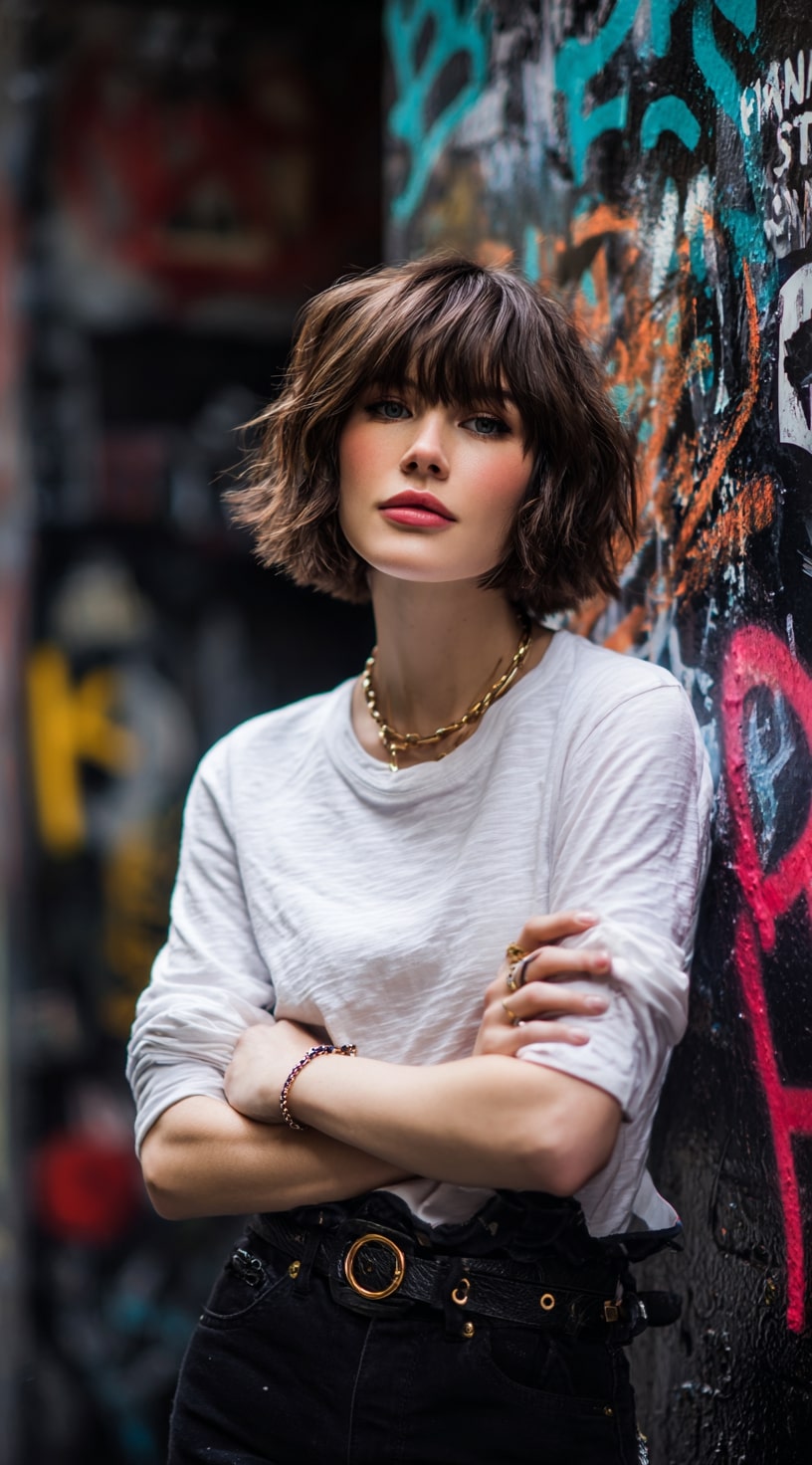 Textured Bob with Choppy Ends