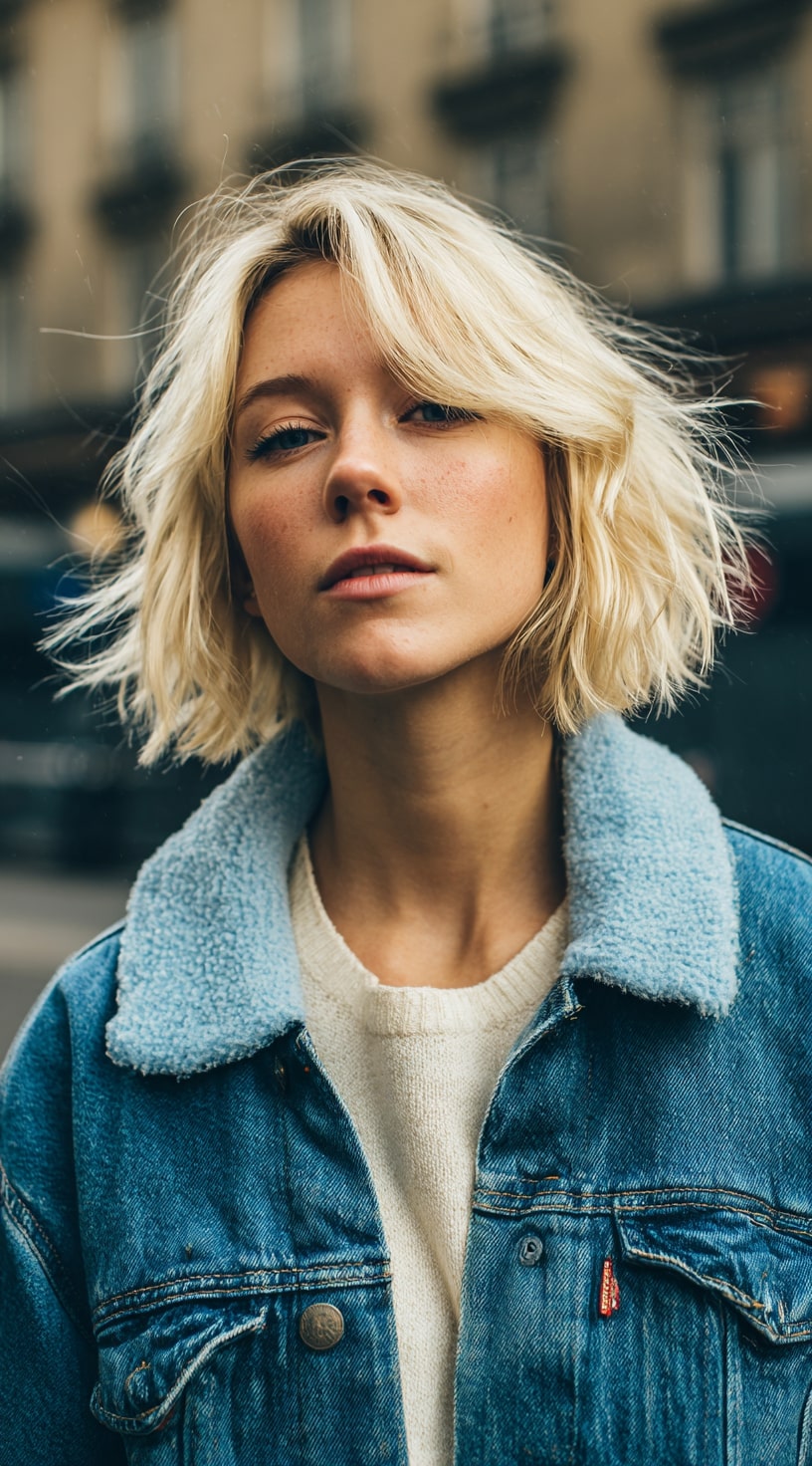 The Face-Framing Platinum Bob