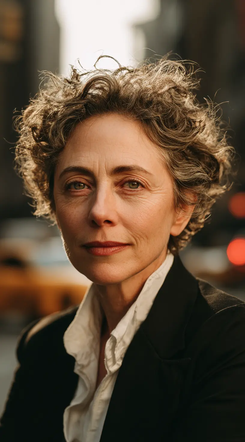 Curly Bob with Natural Volume