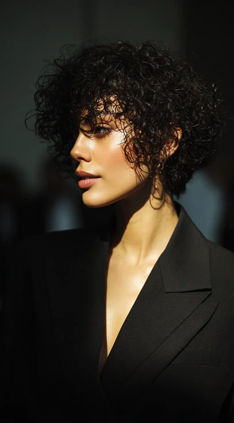 Curly Pixie with Texture