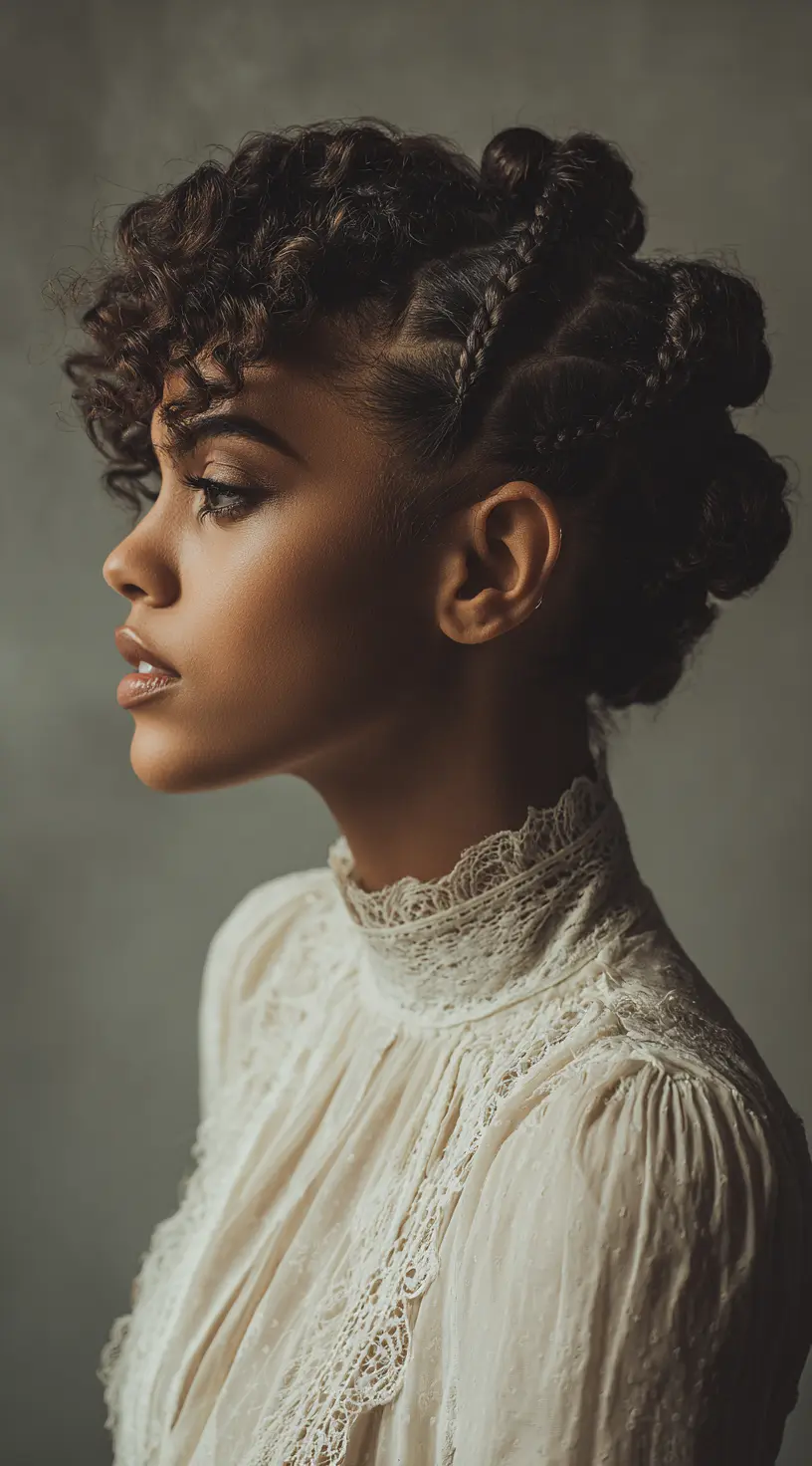 Double Dutch Braids with Curly Bob Ends